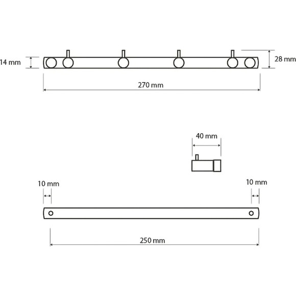 Вешалка для полотенец Bemeta Neo 104606105 Нержавеющая сталь Вешалка для полотенец Bemeta Neo 104606105 Нержавеющая сталь