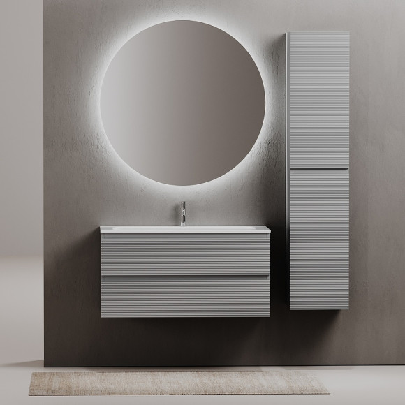 Тумба под раковину Sancos Folk 100 FL100ES подвесная Ergraut soft