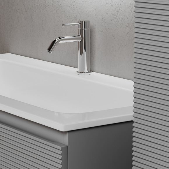 Тумба под раковину Sancos Folk 100 FL100ES подвесная Ergraut soft