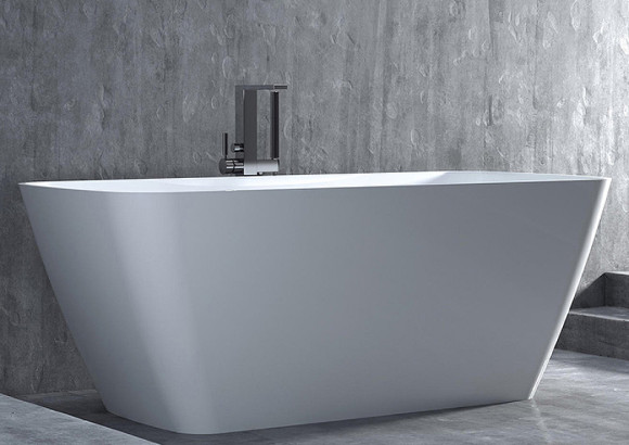 Ванна из искусственного камня Salini Agatha 180х80 100221M Белая матовая