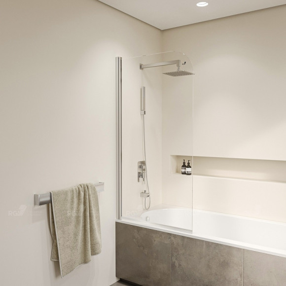 Шторка на ванну RGW Screens SC-109 80х150 411110908-11 профиль Хром стекло прозрачное Шторка на ванну RGW Screens SC-109 80х150 411110908-11 профиль Хром стекло прозрачное