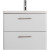 Тумба под раковину BelBagno Due 50 DUE-500-2C-SO-BM-P подвесная Белый металлик
