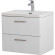 Тумба под раковину BelBagno Due 50 DUE-500-2C-SO-BM-P подвесная Белый металлик