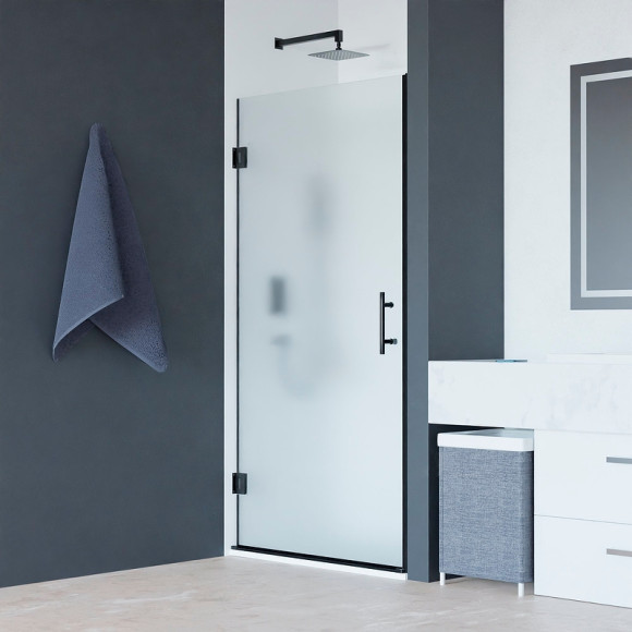 Душевая дверь RGW Hotel HO-011-B 80 350601108-24 профиль Черный стекло матовое-сатинат Душевая дверь RGW Hotel HO-011-B 80 350601108-24 профиль Черный стекло матовое-сатинат