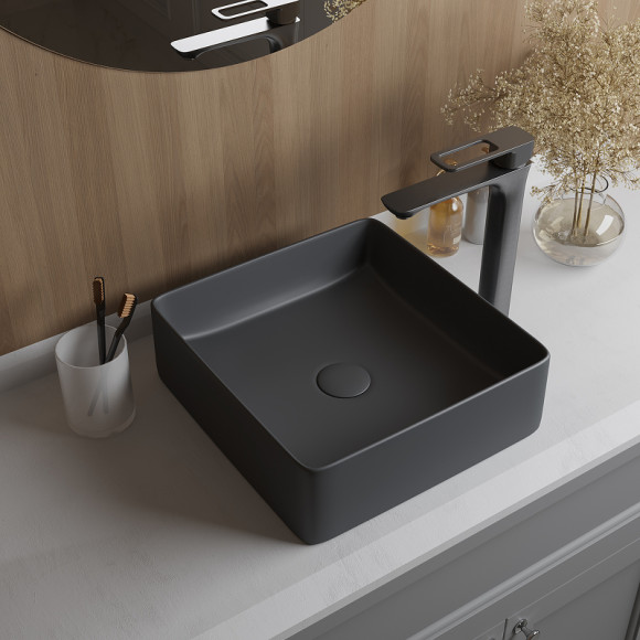 Раковина-чаша Iddis Slide 36 SLIGM01i27 Серая матовая Раковина-чаша Iddis Slide 36 SLIGM01i27 Серая матовая