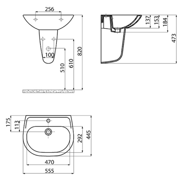 Раковина Creavit Sedef 55 SD055-00CB00E-0000 Белая Раковина Creavit Sedef 55 SD055-00CB00E-0000 Белая