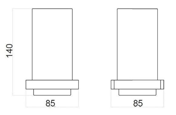 Стакан для зубных щеток Webert Pegaso PE500301015 Хром Стакан для зубных щеток Webert Pegaso PE500301015 Хром
