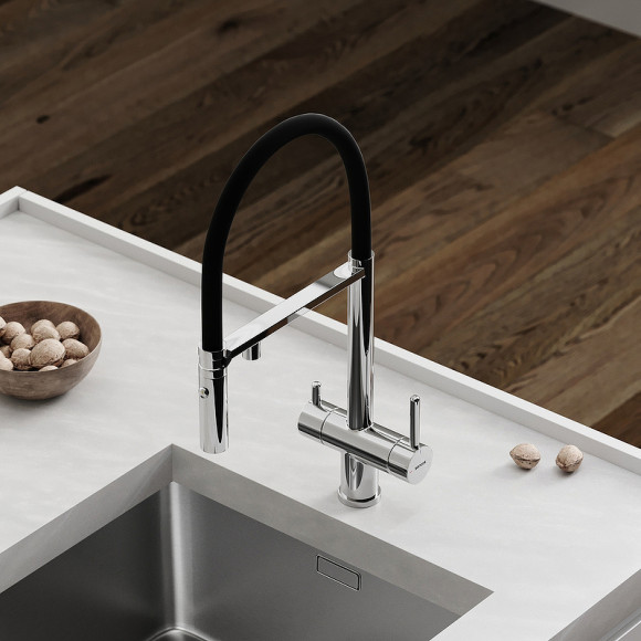 Смеситель для кухни Sancos Imola SC4010CH Хром Черный