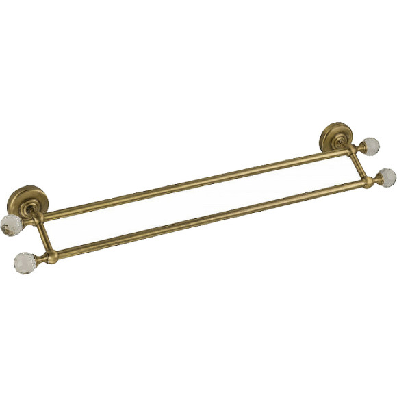 Полотенцедержатель Migliore Amerida 16569 двойной Бронза с кристаллами Swarovski Полотенцедержатель Migliore Amerida 16569 двойной Бронза с кристаллами Swarovski