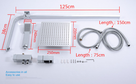 Душевая система Gappo G2408 Хром