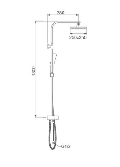 Душевая система Gappo G2408 Хром