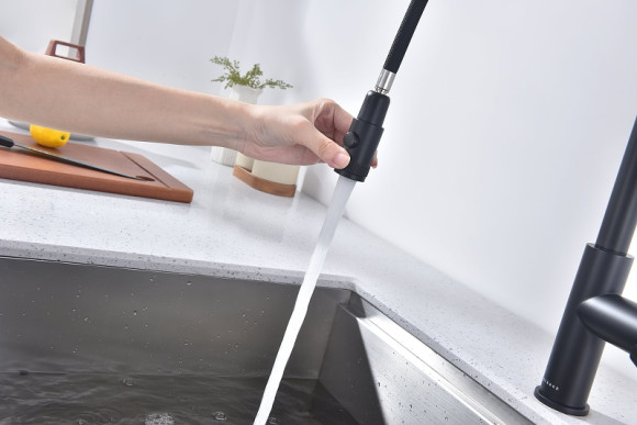 Смеситель для кухни Paulmark Galant Ga213077-AN Антрацит