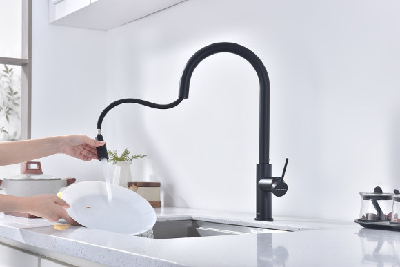 Смеситель для кухни Paulmark Galant Ga213077-AN Антрацит