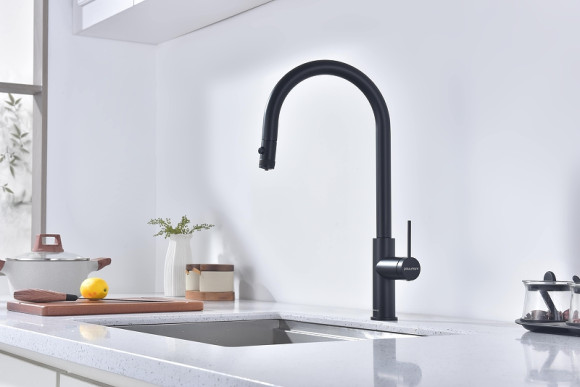 Смеситель для кухни Paulmark Galant Ga213077-AN Антрацит