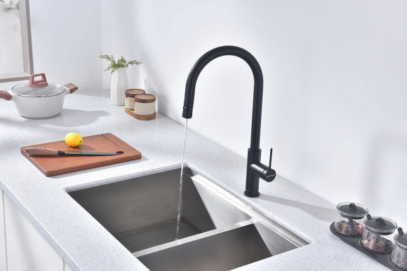 Смеситель для кухни Paulmark Galant Ga213077-AN Антрацит