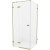 Душевой уголок New Trendy Avexa Gold 80х120 L EXK-1738 профиль Брашированное золото стекло прозрачное