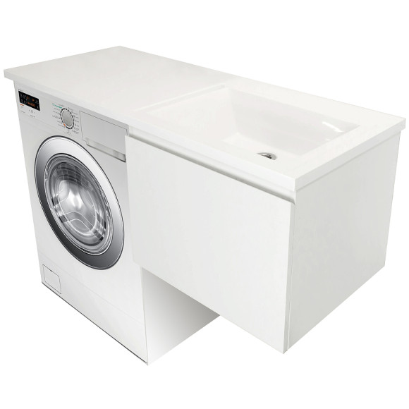 Тумба с раковиной Эстет Dallas Luxe 110 R ФР-00002024 подвесная Белая