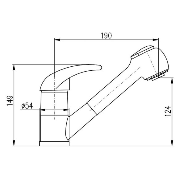 Смеситель для кухни Rav Slezak Dunaj D410.5 Хром Смеситель для кухни Rav Slezak Dunaj D410.5 Хром