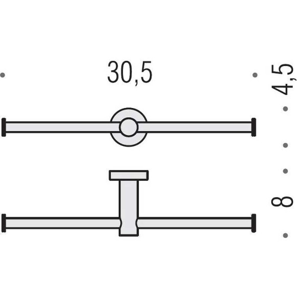 Держатель туалетной бумаги Colombo Design Plus W4990.NM двойной Черный матовый