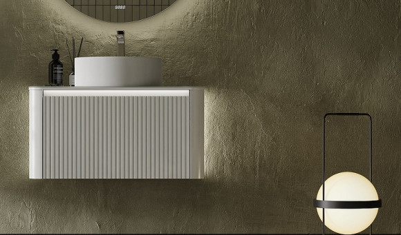 Тумба под раковину Jorno Lumino 80 Lum.01.80/P/W/JR подвесная Белая Тумба под раковину Jorno Lumino 80 Lum.01.80/P/W/JR подвесная Белая