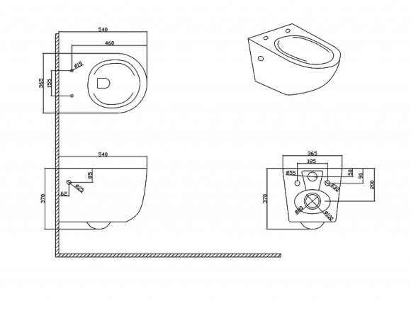 Унитаз Bravat Gina C21172UW-ENG подвесной с сиденьем Микролифт
