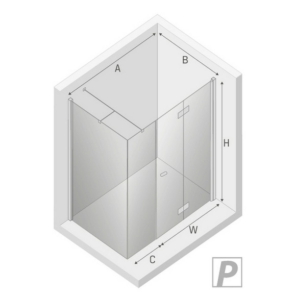 Душевой уголок New Trendy New Soleo Chrome 100x120 R K-0624 профиль Хром стекло прозрачное Душевой уголок New Trendy New Soleo Chrome 100x120 R K-0624 профиль Хром стекло прозрачное
