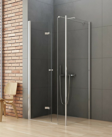 Душевой уголок New Trendy New Soleo Chrome 110x90 L K-0384 профиль Хром стекло прозрачное