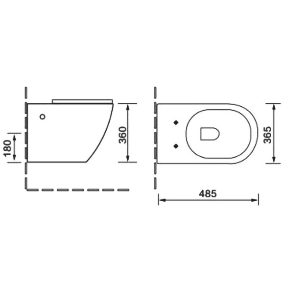 Унитаз SantiLine SL-5005MG подвесной Серый матовый с сиденьем Микролифт