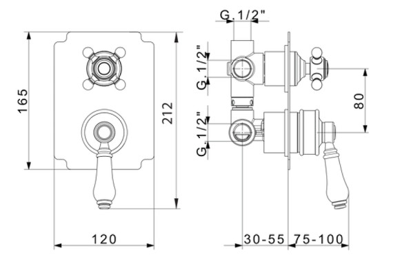 Смеситель для душа Migliore Ermitage 18632 Золото