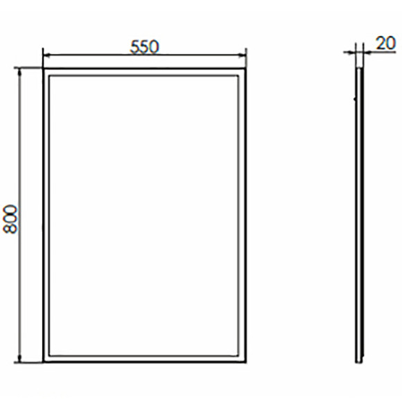 Зеркало Comforty Лозанна 55 00-00009575 Серый матовый Зеркало Comforty Лозанна 55 00-00009575 Серый матовый