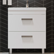 Тумба под раковину Velvex Orlando 70 tn.ORL.CLA.70.2Y Белая матовая