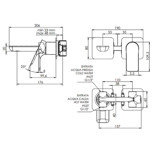 Смеситель для раковины Remer Infinity I15PBG Золото матовое Смеситель для раковины Remer Infinity I15PBG Золото матовое