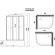 Душевая кабина Niagara Promo 90x80 L P90/80/40L/MT без гидромассажа