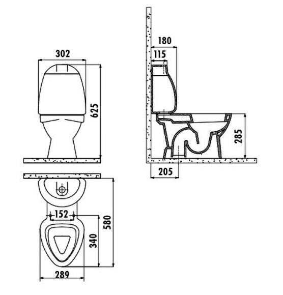 Унитаз компакт Creavit Cocuk CK300-11CB00E-FF00 Белый с декором без сиденья без бачка Унитаз компакт Creavit Cocuk CK300-11CB00E-FF00 Белый с декором без сиденья без бачка