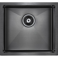 Кухонная мойка Paulmark Aller 48 Uni PM804844-GM Вороненая сталь Кухонная мойка Paulmark Aller 48 Uni PM804844-GM Вороненая сталь