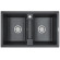 Кухонная мойка Paulmark Tandem 80/2 PM238150-BL Черная Кухонная мойка Paulmark Tandem 80/2 PM238150-BL Черная