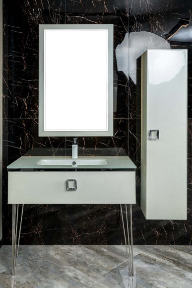 Тумба под раковину Boheme Armadi Art Lucido 80 770-080-W подвесная Жемчужный белый Тумба под раковину Boheme Armadi Art Lucido 80 770-080-W подвесная Жемчужный белый