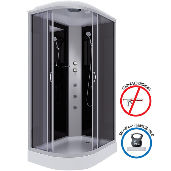 Душевая кабина Niagara Classic 120х80 R NG-3512-14RG с гидромассажем Душевая кабина Niagara Classic 120х80 R NG-3512-14RG с гидромассажем