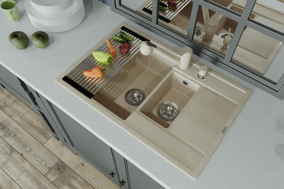 Кухонная мойка Florentina Липси-780К 20.250.D0780.104 Бежевая Кухонная мойка Florentina Липси-780К 20.250.D0780.104 Бежевая