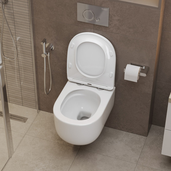 Унитаз BelBagno Soft-Tor BB084CH-TOR подвесной без сиденья Унитаз BelBagno Soft-Tor BB084CH-TOR подвесной без сиденья