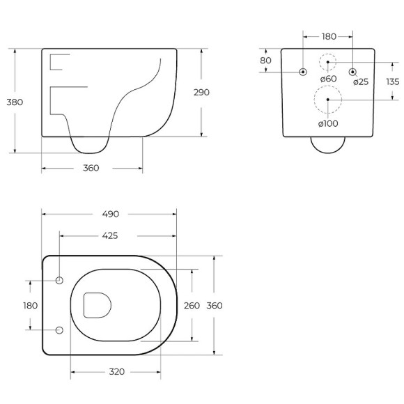 Унитаз BelBagno Soft-Tor BB084CH-TOR подвесной без сиденья Унитаз BelBagno Soft-Tor BB084CH-TOR подвесной без сиденья