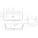 Ванна из искусственного камня Abber Stein 170x80 AS9616 без гидромассажа Ванна из искусственного камня Abber Stein 170x80 AS9616 без гидромассажа