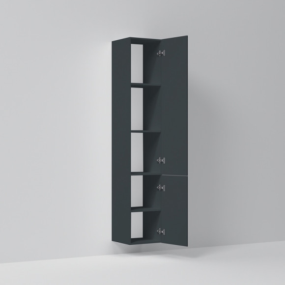 Шкаф пенал AM.PM Gem 30 R M90CHR0306GM подвесной Графит матовый Шкаф пенал AM.PM Gem 30 R M90CHR0306GM подвесной Графит матовый