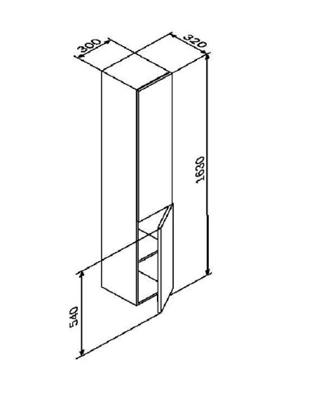 Шкаф пенал AM.PM Gem 30 R M90CHR0306GM подвесной Графит матовый Шкаф пенал AM.PM Gem 30 R M90CHR0306GM подвесной Графит матовый
