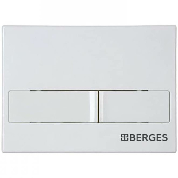 Комплект унитаза с инсталляцией Berges Novum 042428 с сиденьем Микролифт и Белой клавишей смыва