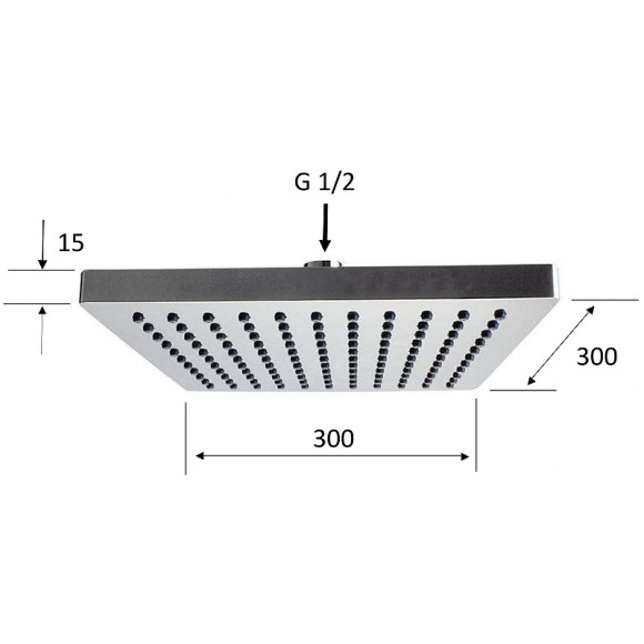 Верхний душ Remer 356SD30X Хром Верхний душ Remer 356SD30X Хром