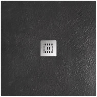 Душевой поддон из искусственного камня BelBagno Uno 90x90 TRAY-MR-UNO-A-90-35-NERO Черный