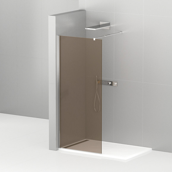 Душевая перегородка Cezares Liberta 90 LIBERTA-L-1-90-BR-Cr профиль Хром стекло бронзовое Душевая перегородка Cezares Liberta 90 LIBERTA-L-1-90-BR-Cr профиль Хром стекло бронзовое