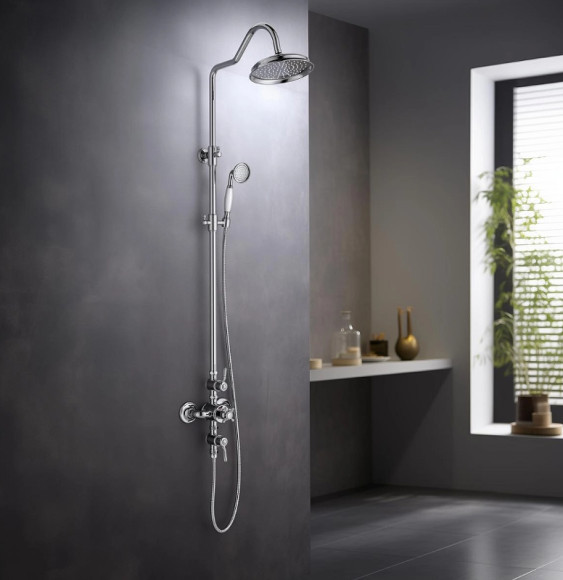 Душевая система Aquatek Классик AQ2563CR с термостатом Хром