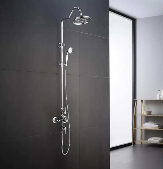 Душевая система Aquatek Классик AQ2563CR с термостатом Хром